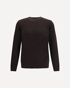 Brooksfield Ribbed Crewneck Knitted Sweater
