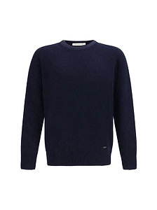 Brooksfield Ribbed Crewneck Knitted Sweater