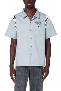 Brain Dead Cobra Flocked Bowling Shirt