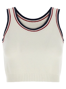 Brunello Cucinelli Active Piqué Knit Crop Top