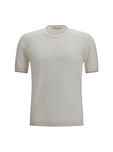 Brooksfield Ribbed Crewneck T-Shirt