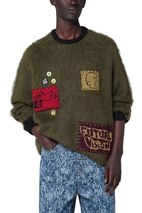Brain Dead Future Vision Boxy Knit Sweater