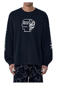 Brain Dead Logo Printed Sweatshirt