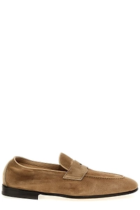 Brunello Cucinelli Almond Toe Slip-On Loafers