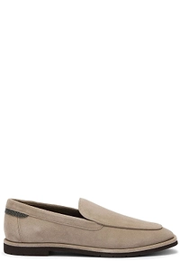 Brunello Cucinelli Almond Toe Slip-On Loafers