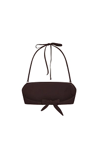 Brunello Cucinelli Beaded Tie Bikini Top