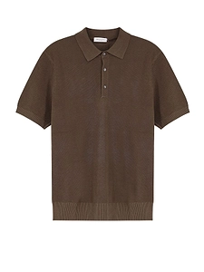 Bramani Cashmere Classic Knit Polo Shirt