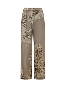 Brunello Cucinelli Bloom Print Pongee Sartorial Track Trousers