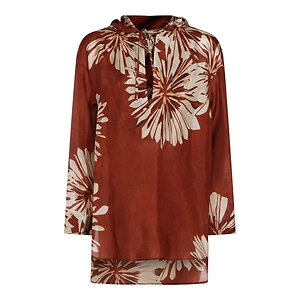 Brunello Cucinelli Bloom Print Pongee Shirt