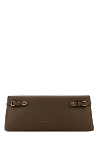 Brunello Cucinelli Buckled Leather Clutch Bag