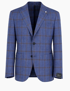 Brando Checked Two-Button Blazer