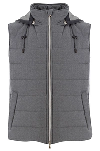 Brando Quilted Hooded Padded Vest