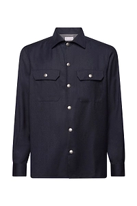 Brunello Cucinelli Long Sleeved Buttoned Overshirt