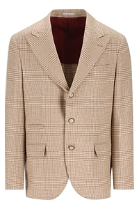 Brunello Cucinelli Checked Single-Breasted Blazer