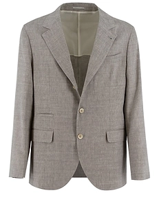 Brunello Cucinelli Chevron Deconstructed Blazer