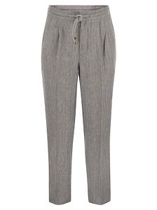 Brunello Cucinelli Chevron Leisure Fit Trousers