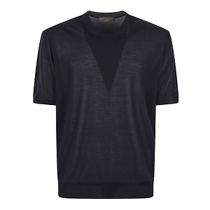 Brett Johnson Semi-Sheer Knit T-Shirt