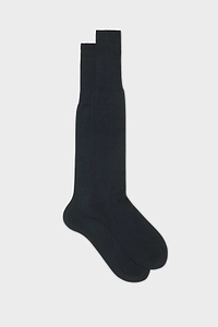 Bresciani Flat Knit Long Socks