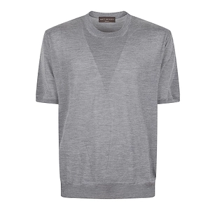 Brett Johnson Short Sleeve Knitted Top