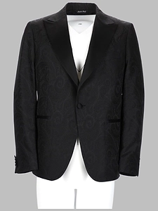 Brian Dales Jacquard Single-Breasted Blazer