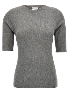 Brunello Cucinelli Crewneck Ribbed Jumper