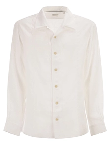 Brunello Cucinelli CrÊTe Detailed Easy Fit Shirt