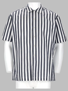 Brian Dales Vertical Stripe Short-Sleeve Shirt