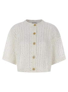 Brunello Cucinelli Sequin-Embellished Knitted Cardigan