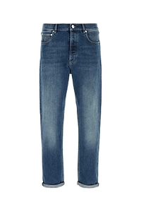 Brunello Cucinelli Logo Patch Straight-Leg Jeans