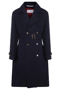 Brunello Cucinelli Double-Breasted Belted Coat