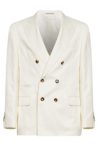 Brunello Cucinelli Double Breasted Tailored Blazer