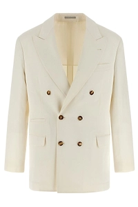 Brunello Cucinelli Double Breasted Long Sleeved Blazer