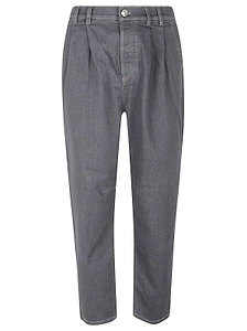 Brunello Cucinelli Double Pleats Five-Pocket Trousers