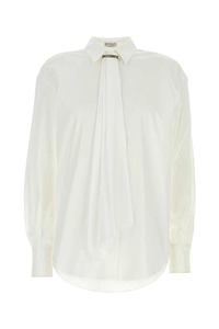 Brunello Cucinelli Draped Poplin Shirt
