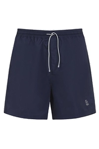 Brunello Cucinelli Logo Detailed Drawstring Swim Shorts