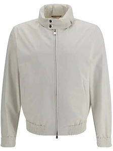 Brunello Cucinelli Elasticated Hem Zipped Bomber Jacket