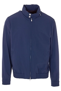 Brunello Cucinelli Elasticated Hem Zipped Bomber Jacket