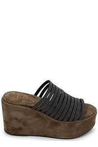 Brunello Cucinelli Embellished Slip On Sandals