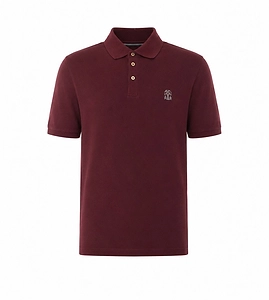 Brunello Cucinelli Embroidered Logo Polo Shirt