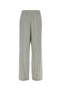 Brunello Cucinelli Embroidered Pinstripe Pants