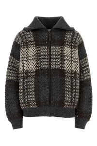 Brunello Cucinelli Dazzling Tartan Double Knit Outerwear Jacket