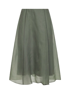 Brunello Cucinelli Flared Hem Midi Skirt