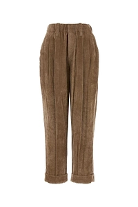 Brunello Cucinelli Fluid Corduroy Baggy Sartorial Trousers