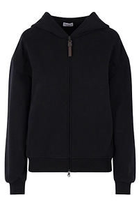 Brunello Cucinelli French Terry Zipper Hoodie