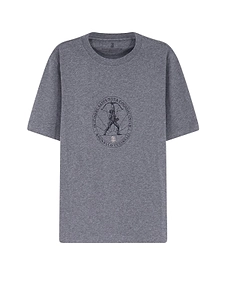 Brunello Cucinelli Front Print Crew Neck T-Shirt
