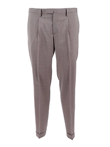 Briglia 1949 Pleated Turn-Up Hem Pants