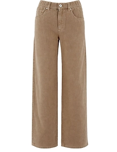 Brunello Cucinelli Garment-Dyed Contemporary Trousers