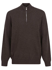 Brunello Cucinelli Funnel-Neck Knitted Polo Shirt