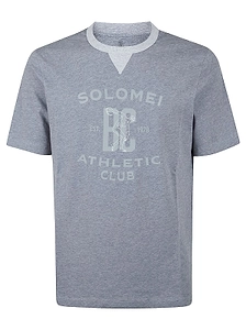 Brunello Cucinelli Graphic Printed Crewneck T-Shirt