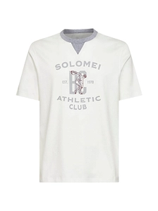 Brunello Cucinelli Graphic Printed Crewneck T-Shirt